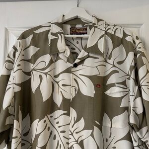 Quicksilver Leaf Print Button-Up Shirt